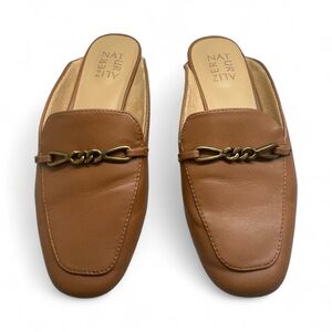 Naturalizer Tan Kayden Chain Bit Mule Slip-On Shoe Size 6.5